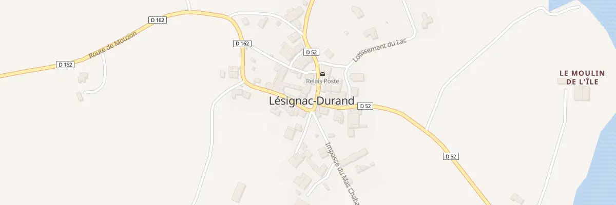 Plan du 5017 Le Bourg à Lésignac-Durand