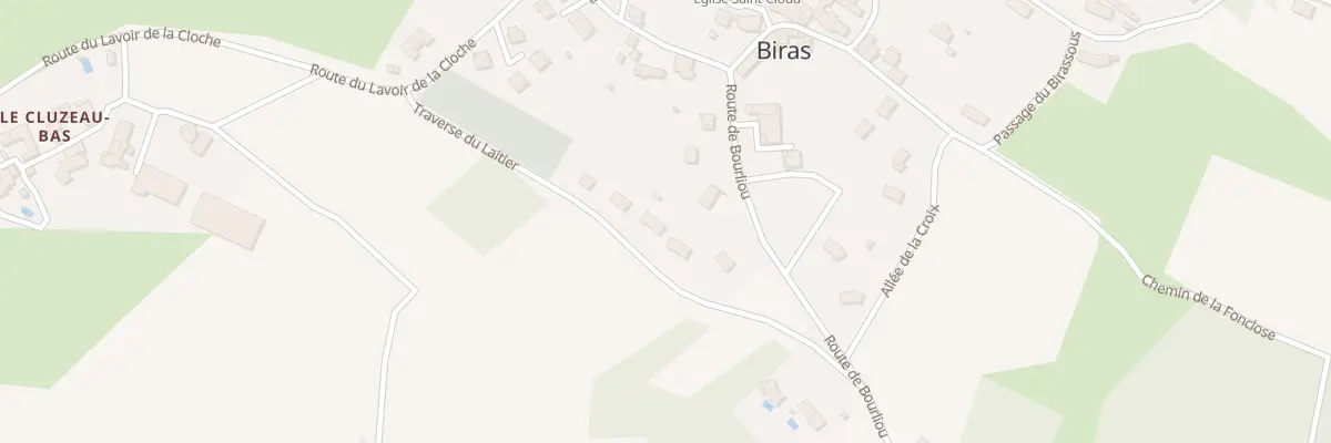 Plan du 9206 Le Bourg à Biras
