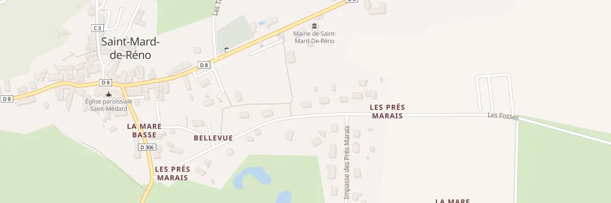 Plan du 3 Rue du Tram à Saint-Mard-de-Réno