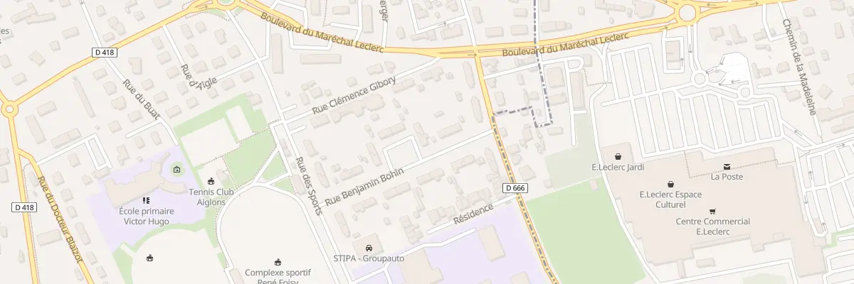 Plan du 6 Rue Benjamin Bohin à L’Aigle