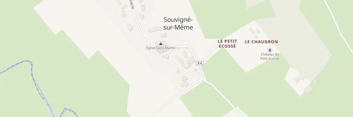 Plan du 3 Rue des Vignes à Souvigné-sur-Même