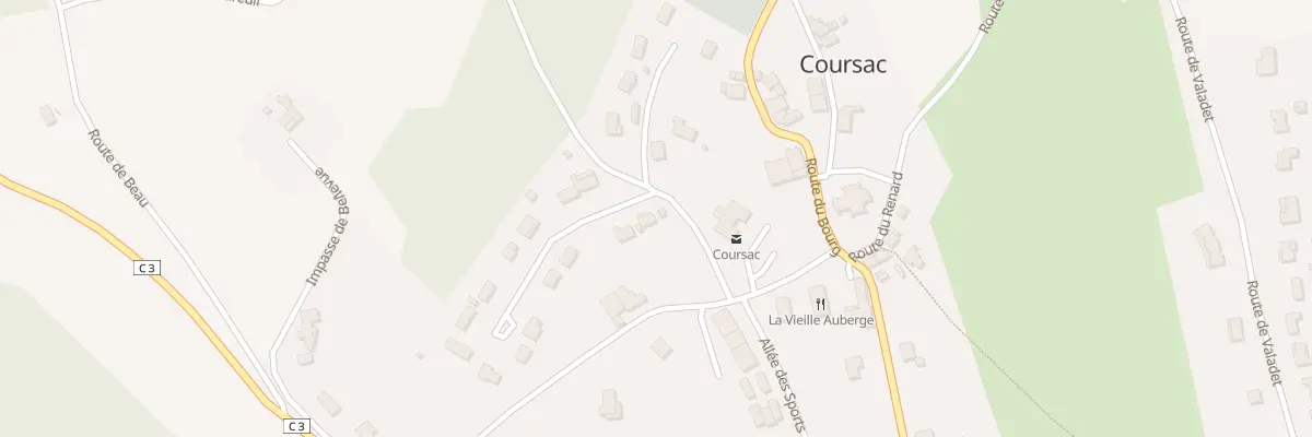 Plan du 14 Rte des Mares de Mareuil à Coursac