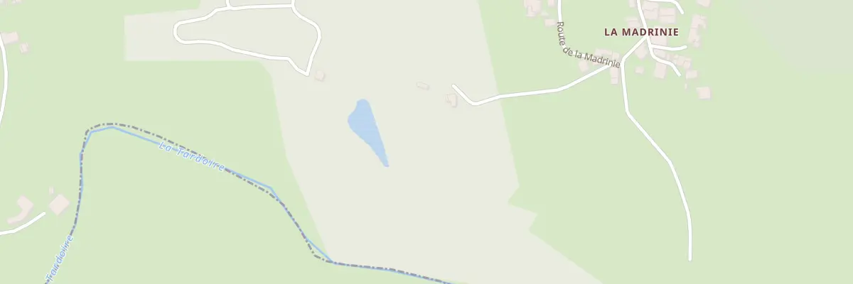 Plan du 25 Rte de la Madrinie à Roussines