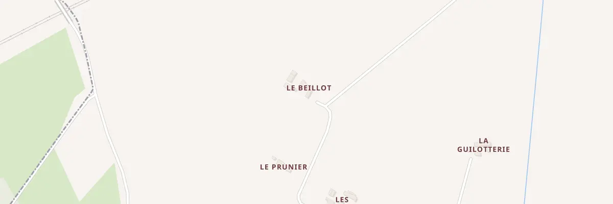 Plan du 5345 Le Beillot à Lavaré