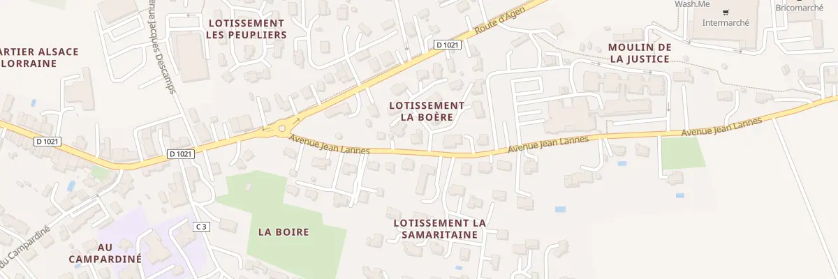 Plan du 1 Imp du General Laterrade à Lectoure