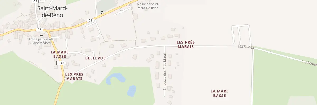 Plan du 2 Imp des Pres Marais à Saint-Mard-de-Réno