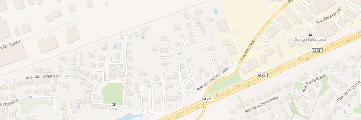 Plan du 27 Rue des Petites Cours à Joué-lès-Tours
