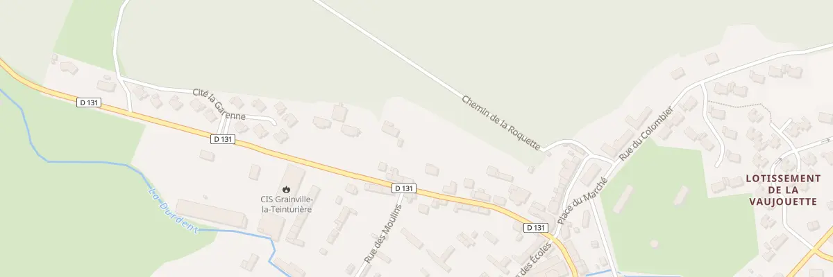 Plan du 22 Rte de l’Aube Rue à Grainville-la-Teinturière