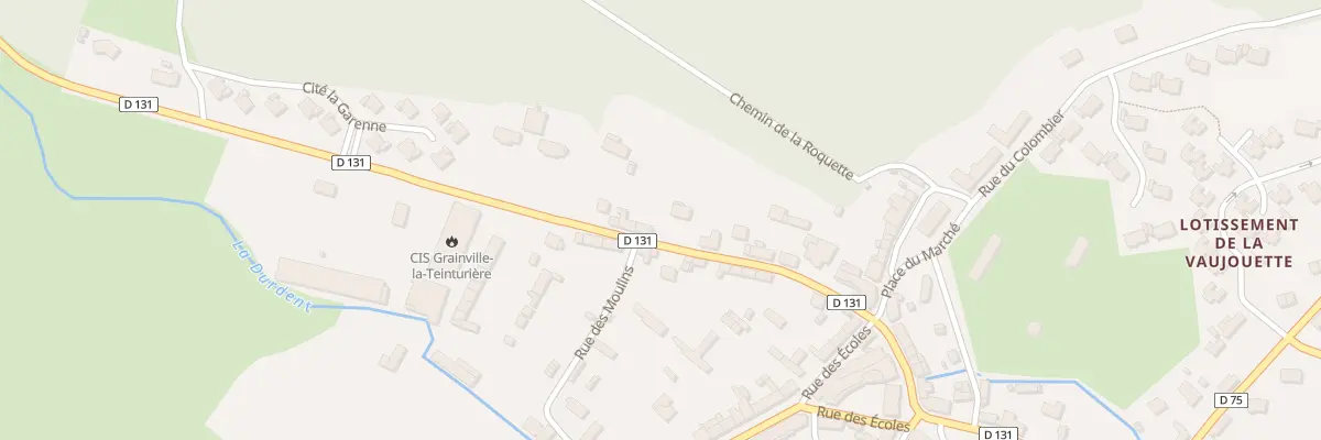 Plan du 18 Rte de l’Aube Rue à Grainville-la-Teinturière