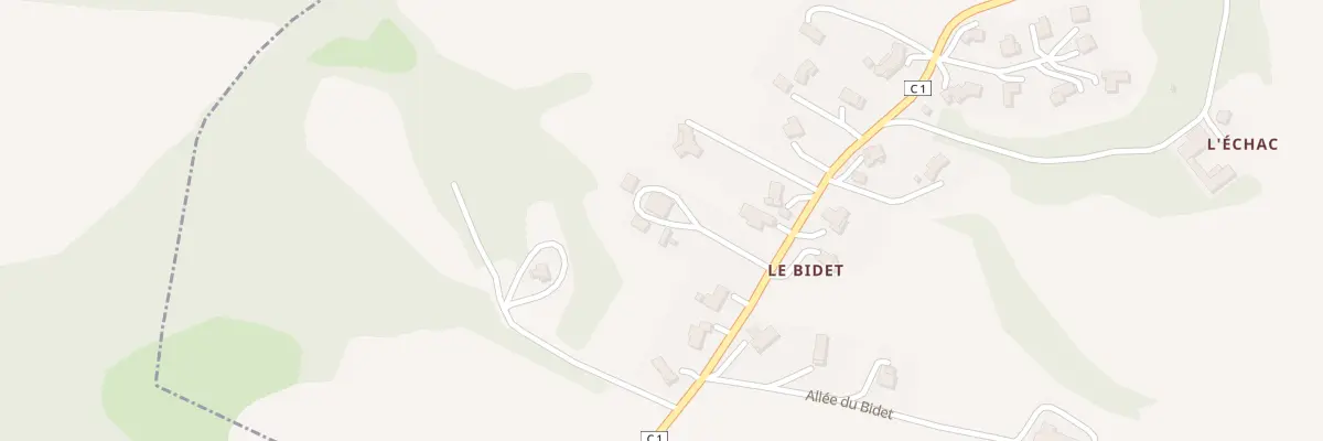 Plan du 5037 Le Bidet à Leboulin