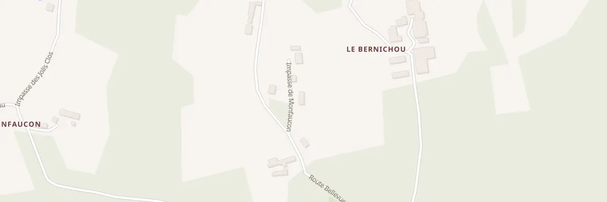 Plan du 66B Monfaucon à Beauregard-et-Bassac