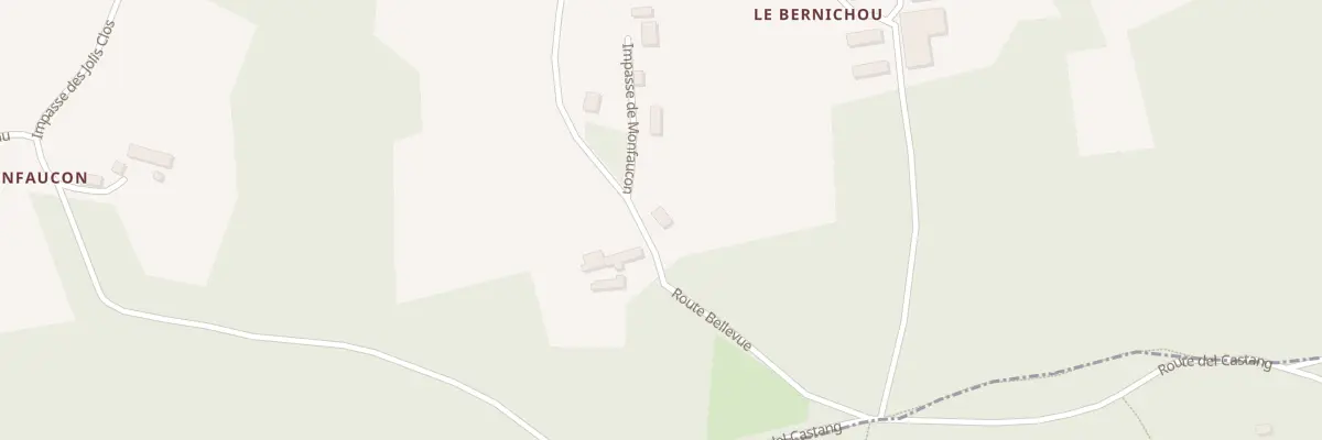 Plan du 78 Monfaucon à Beauregard-et-Bassac