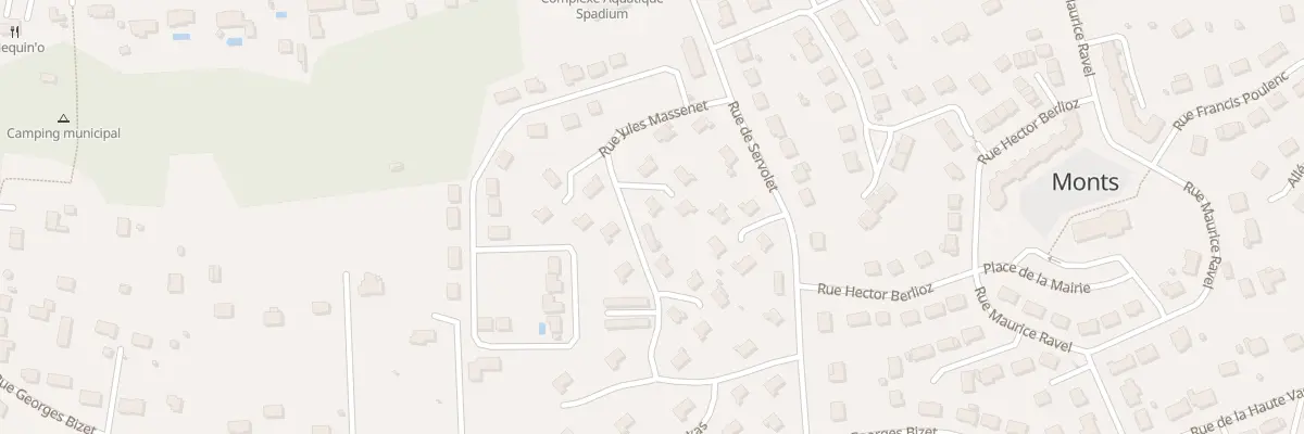 Plan du 11 Rue Jules Massenet à Monts