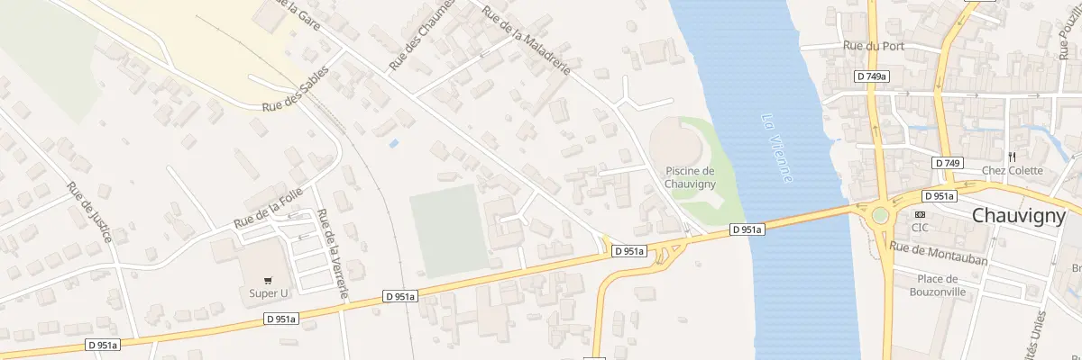 Plan du 4 Av de la Gare à Chauvigny