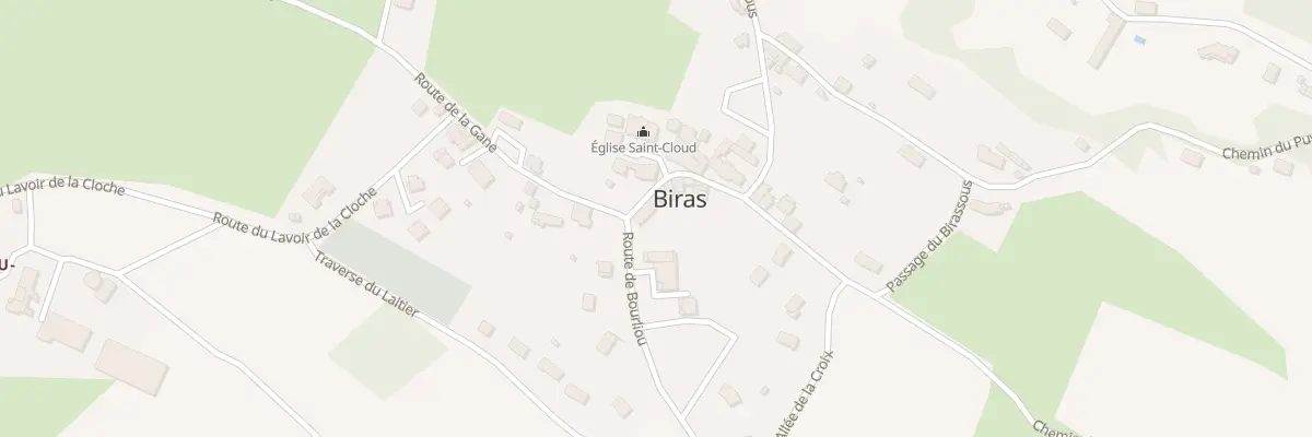 Plan du 20 Le Bourg à Biras