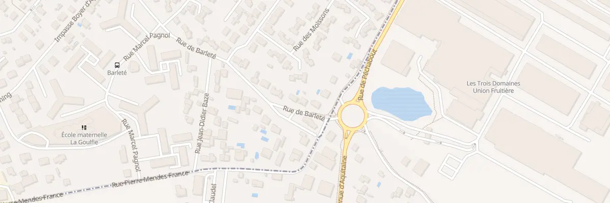 Plan du 119 Rue de Barleté à Agen