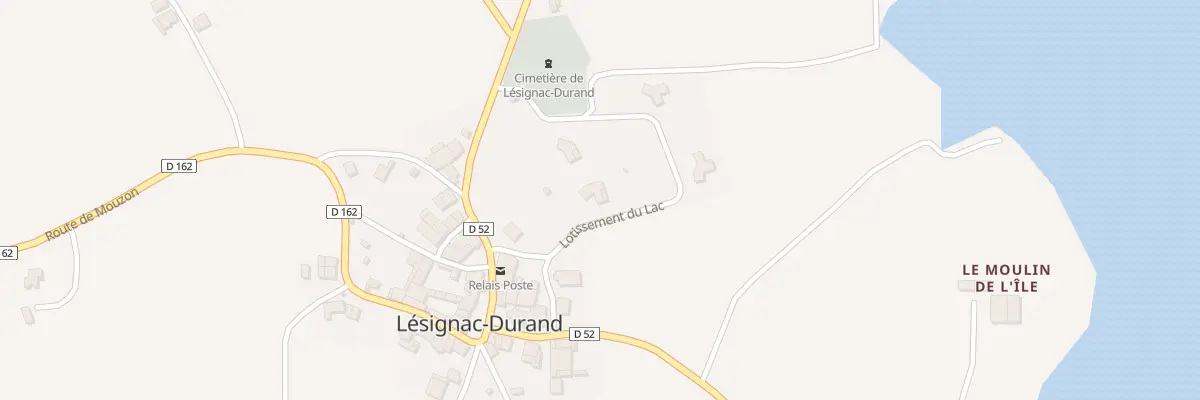 Plan du 5228 Le Bourg à Lésignac-Durand