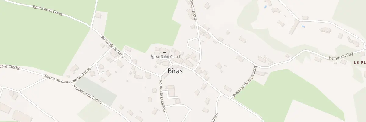 Plan du 2 Le Bourg à Biras