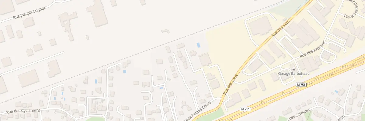 Plan du 3C Rue des Petites Cours à Joué-lès-Tours