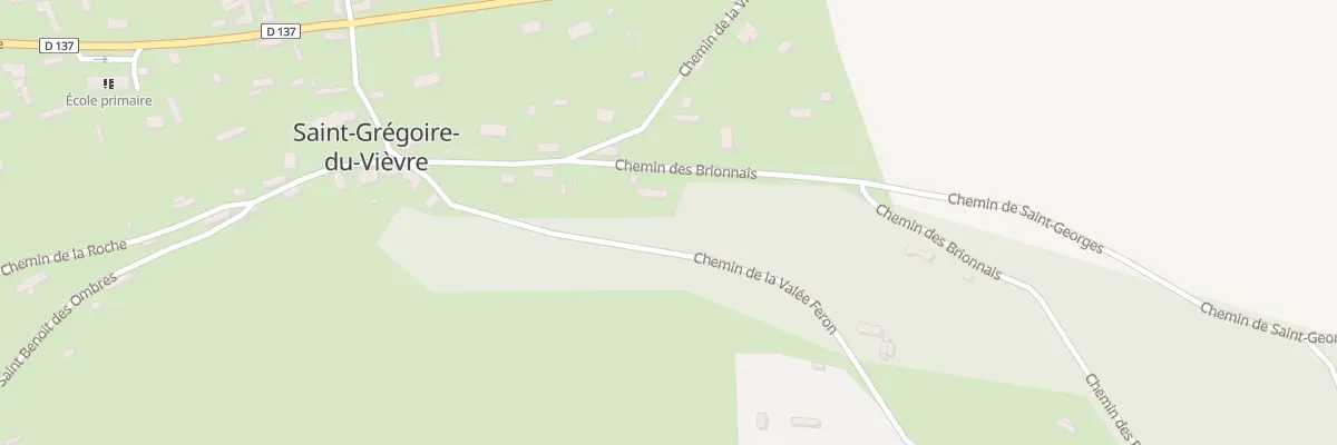 Plan du 185 Che de la Vallee Feron à Saint-Grégoire-du-Vièvre