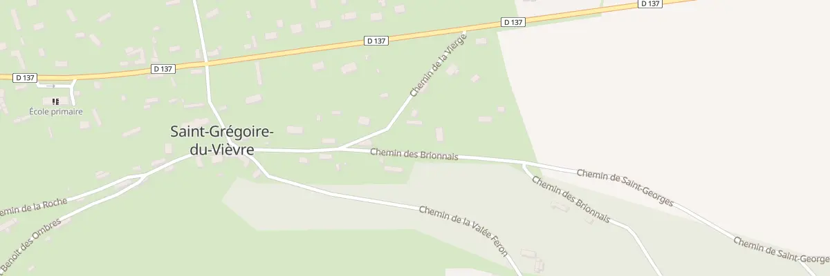 Plan du 137 Che de la Vierge à Saint-Grégoire-du-Vièvre