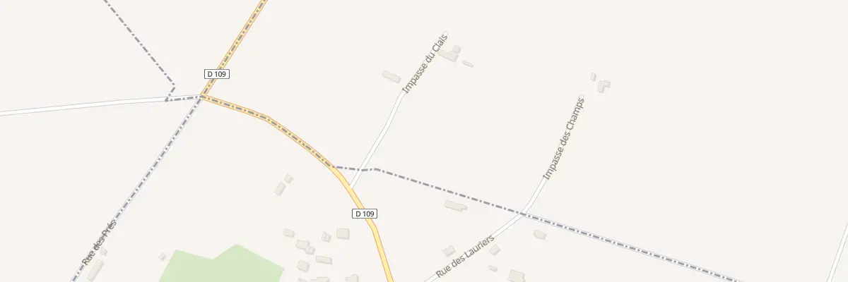 Plan du 2 Imp du Clais au Hanouard