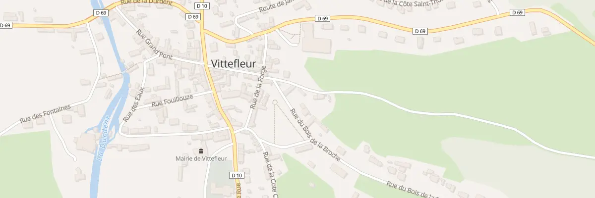 Plan du 1 Rue du Bois de la Broche à Vittefleur