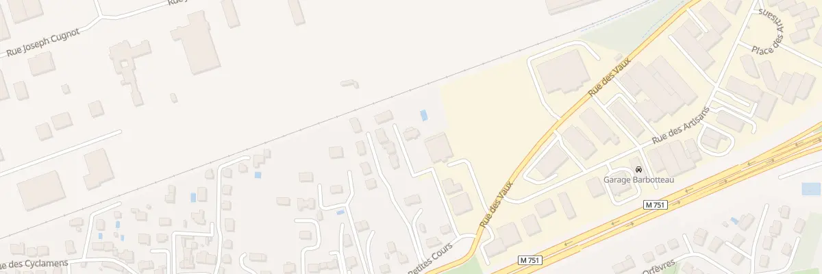 Plan du 3 Rue des Petites Cours à Joué-lès-Tours