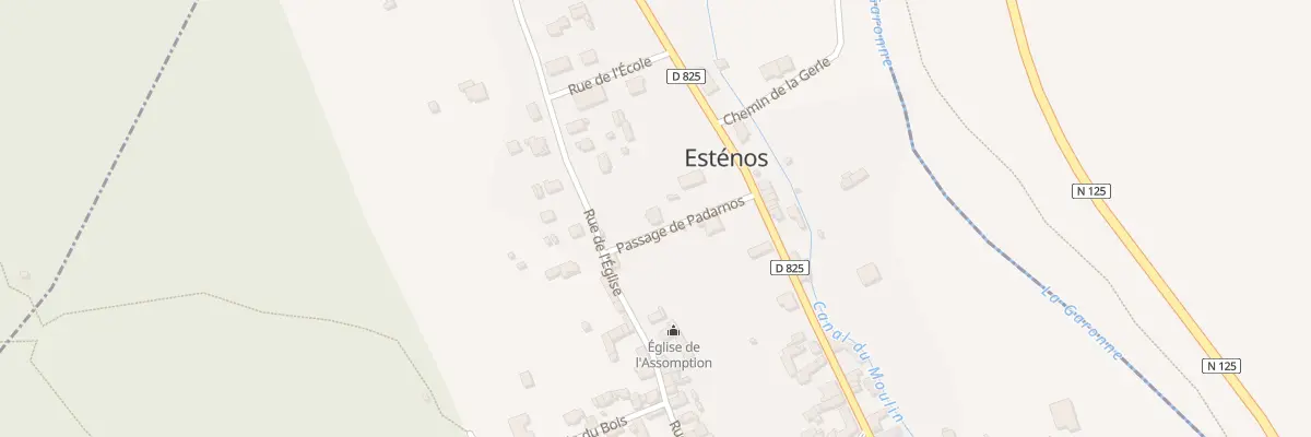 Plan du 1 Pass de Padarnos à Esténos