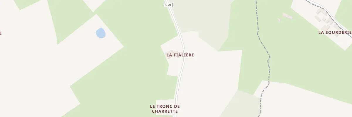 Plan du 5090 La Fialiere à Cogners