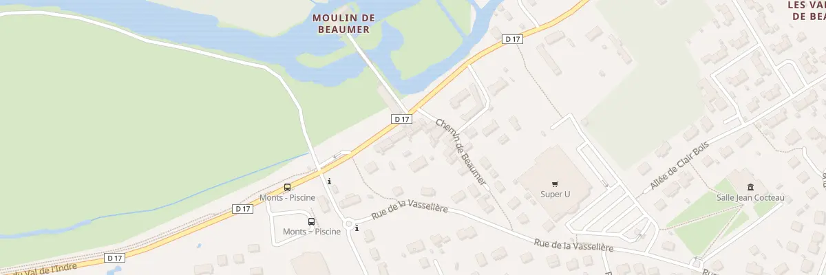 Plan du 68 Rue du Val de l’Indre à Monts