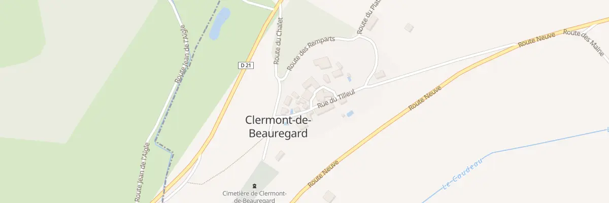 Plan du 6 Le Bourg à Clermont-de-Beauregard