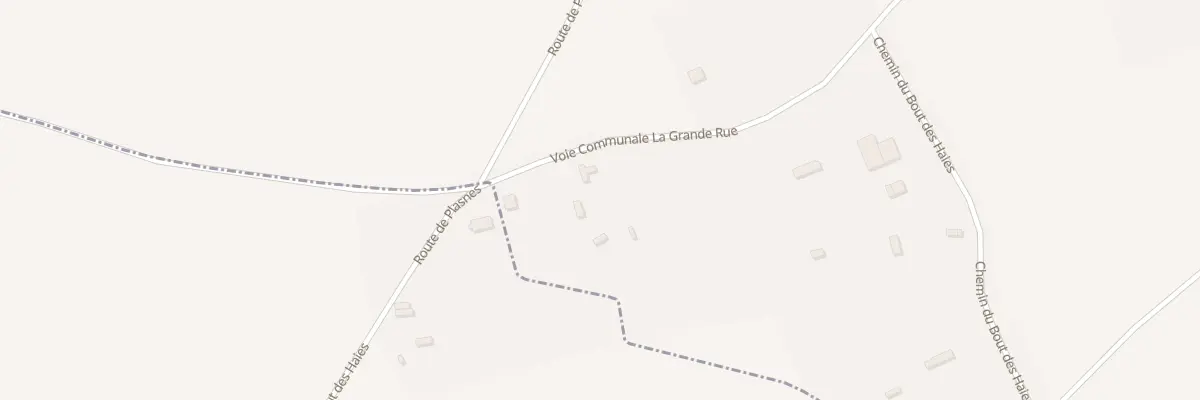 Plan du 43 Vc La Grande Rue à Boisney