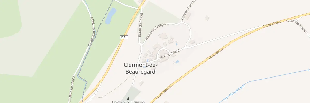 Plan du 7 Le Bourg à Clermont-de-Beauregard