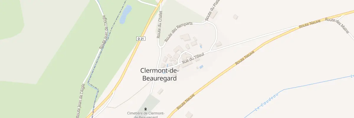 Plan du 7A Le Bourg à Clermont-de-Beauregard