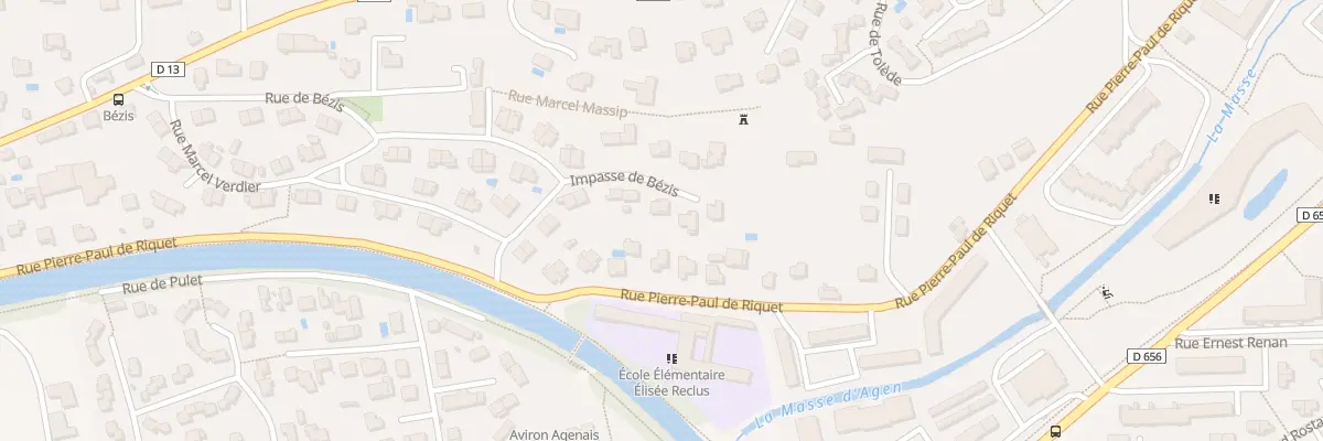 Plan du 8 Imp de Bézis à Agen