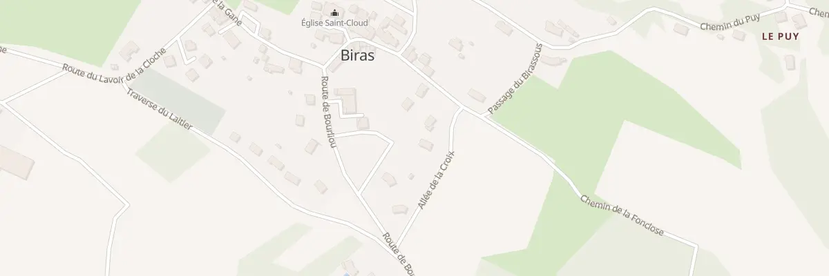 Plan du 9037 Le Bourg à Biras