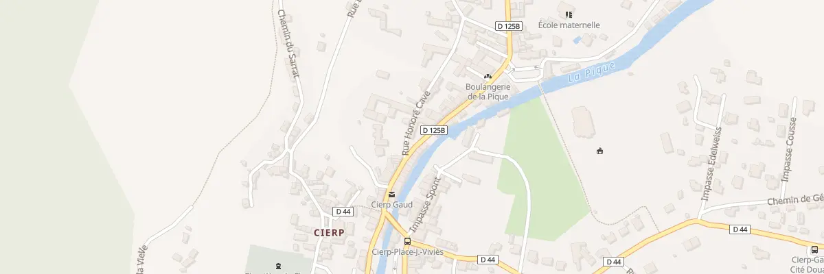 Plan du 2 Rue Honoré Cave à Cierp-Gaud