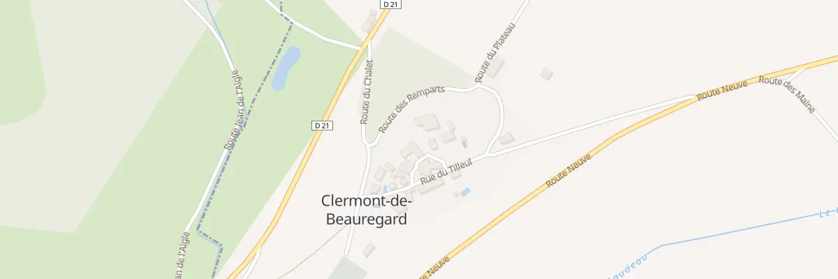 Plan du 8 Le Bourg à Clermont-de-Beauregard