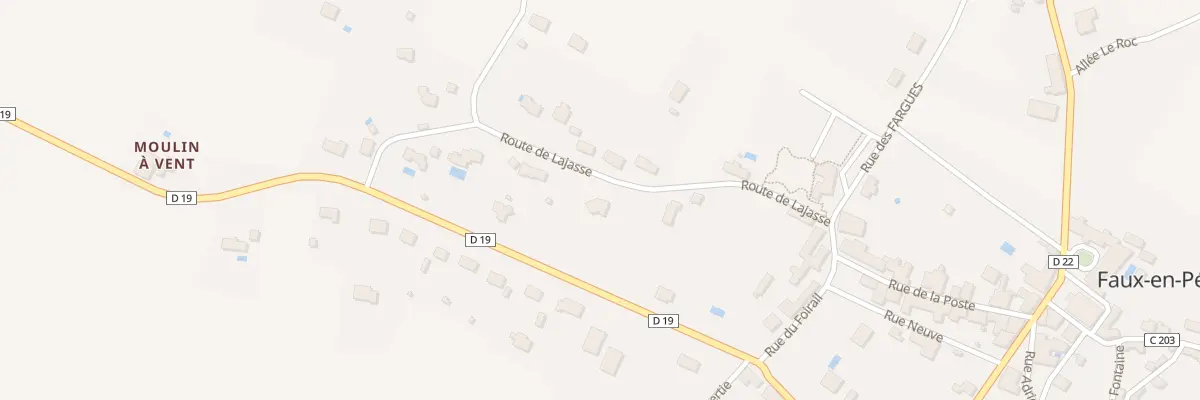 Plan du 179 Rte de LAJASSE à Faux-en-Périgord