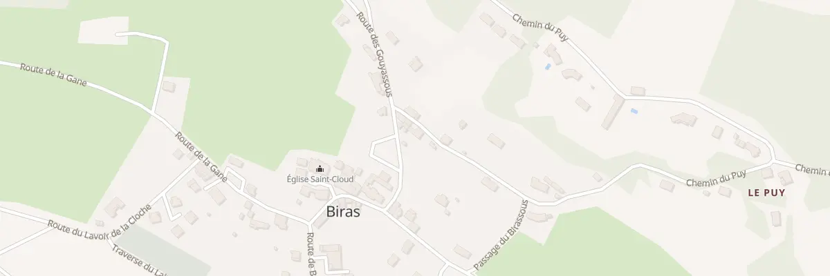 Plan du 30 Le Bourg à Biras