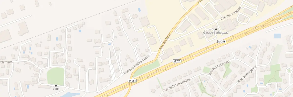 Plan du 9 Rue des Petites Cours à Joué-lès-Tours