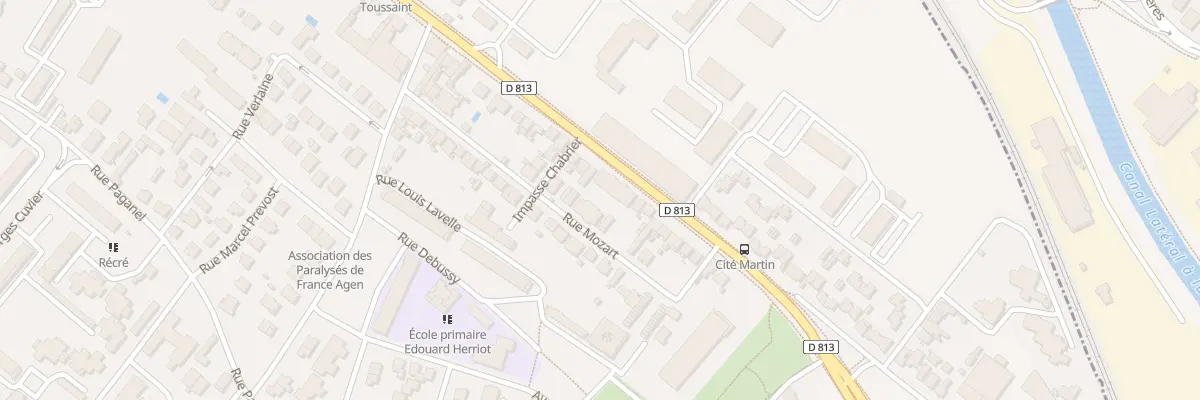 Plan du 65 Av Jean Jaurès à Agen