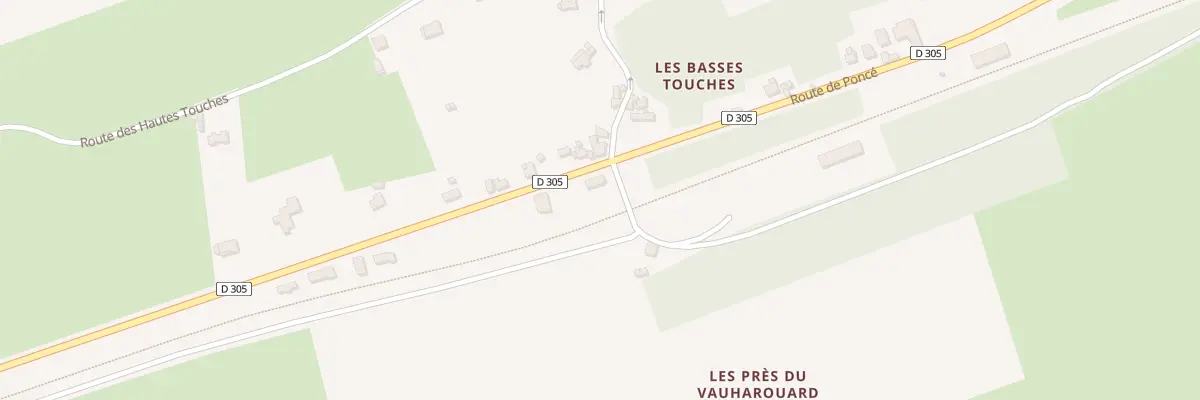 Plan du 8 Rte de Ponce à Loir en Vallée
