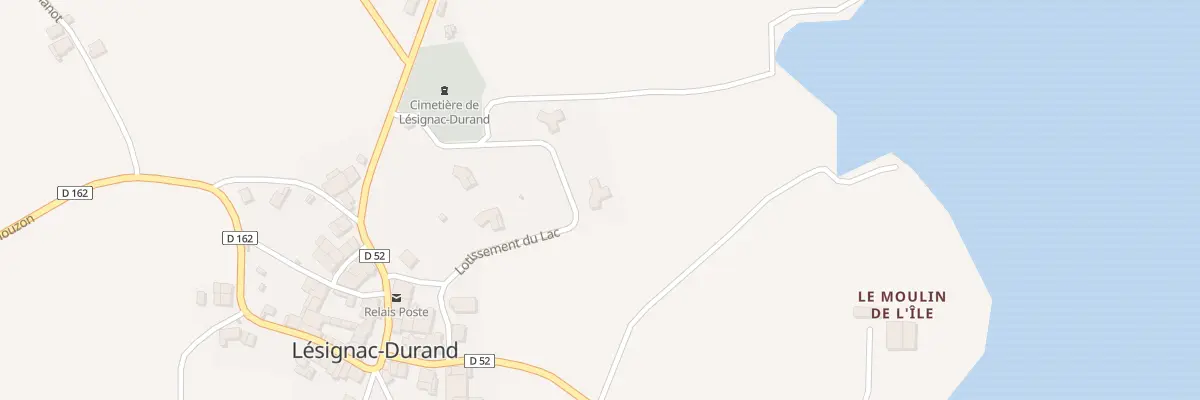 Plan du 5223 Le Bourg à Lésignac-Durand