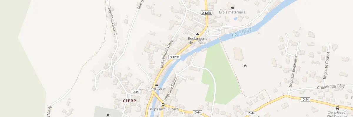 Plan du 34 Rue du Docteur Huguet à Cierp-Gaud