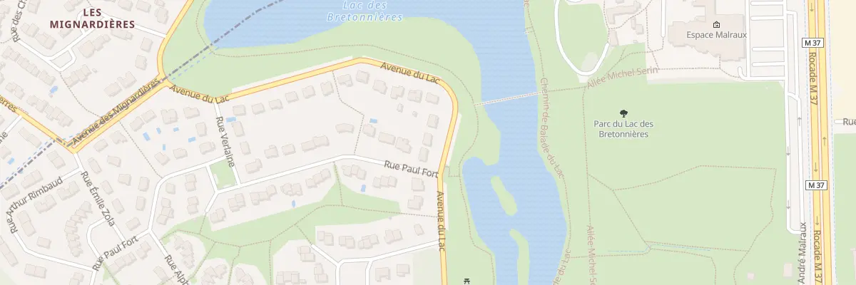 Plan du 78 Av du Lac à Joué-lès-Tours