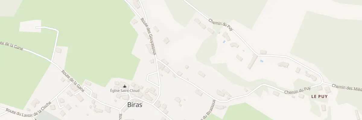 Plan du 9243 Le Bigas à Biras