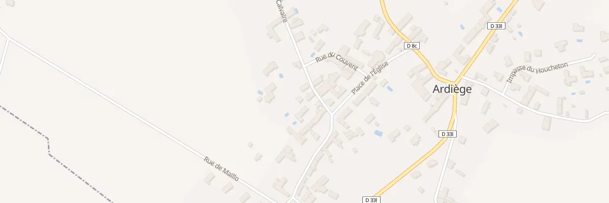 Plan du 9 Rue du Calvaire à Ardiège