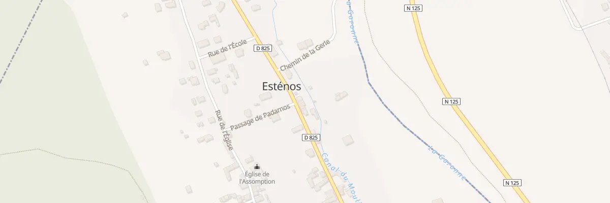 Plan du 32 Rte de Luchon à Esténos